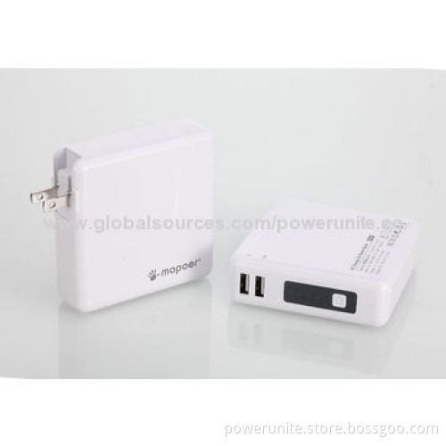 Fashionable Portable AC Charger/Power Bank with 8,200mAh Capacity